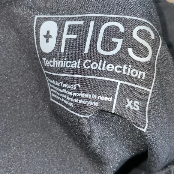 Zomora black fig scrub pants size XS doctors nurse scrub pants work wear women’s - Picture 7 of 10